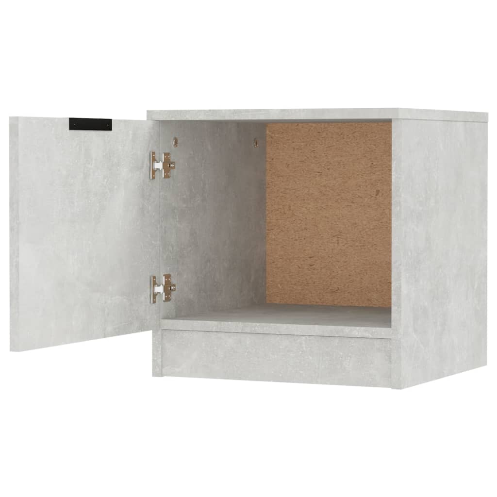Tables de chevet 2 pcs Gris béton 40x39x40 cm - XIOS