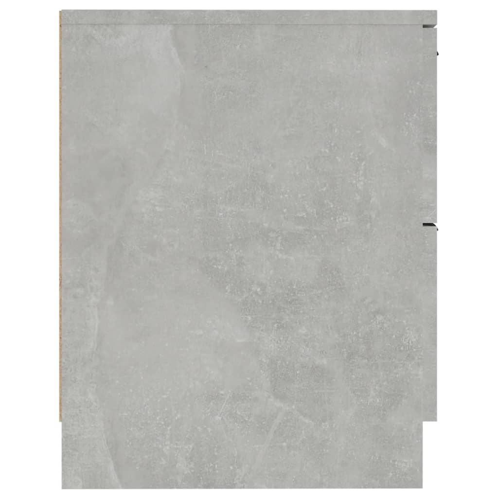 Tables de chevet 2 pcs Gris béton Bois d'ingénierie - XIOS