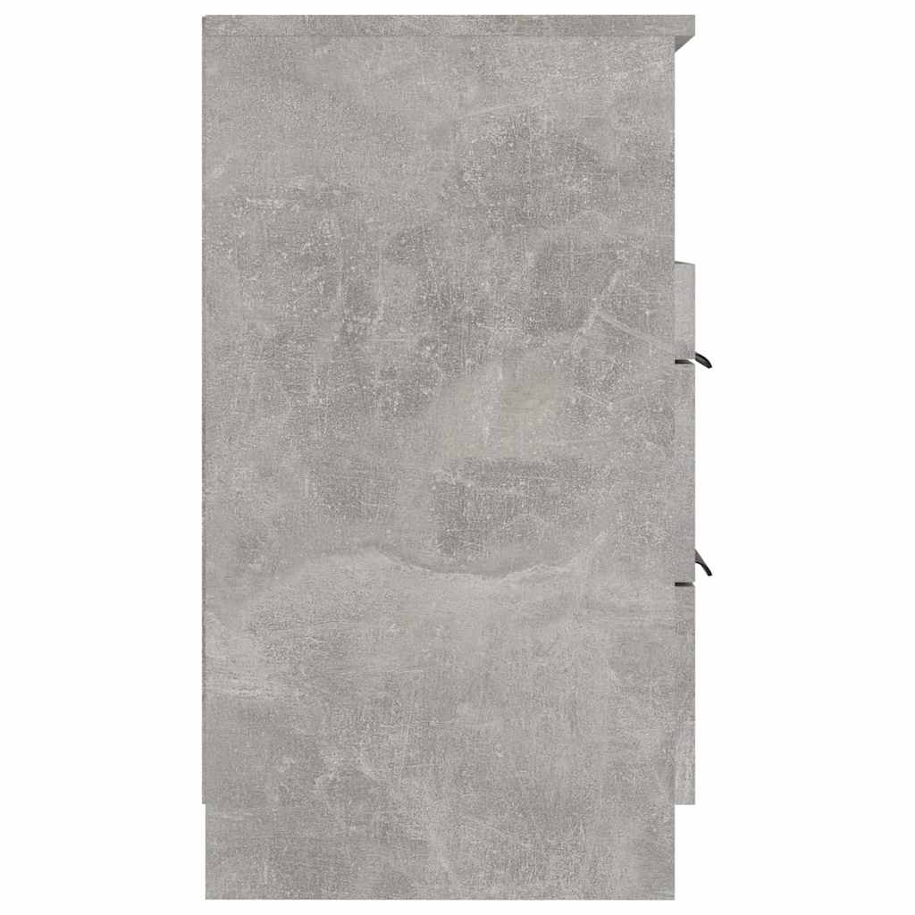 Tables de chevet 2 pcs Gris béton Bois d'ingénierie - XIOS