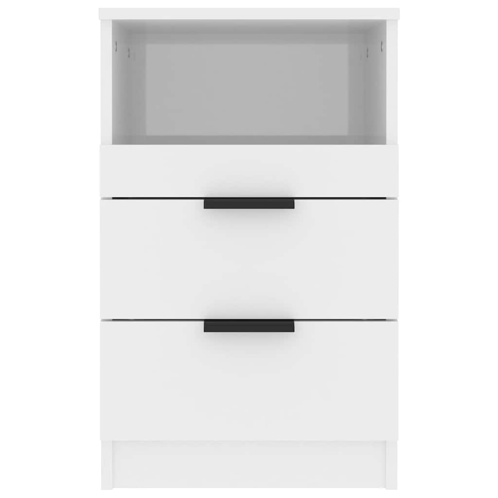 Tables de chevet 2 pcs Blanc brillant Bois d'ingénierie - XIOS