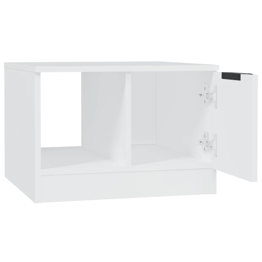 Table basse Blanc 50x50x36 cm Bois d'ingénierie - XIOS