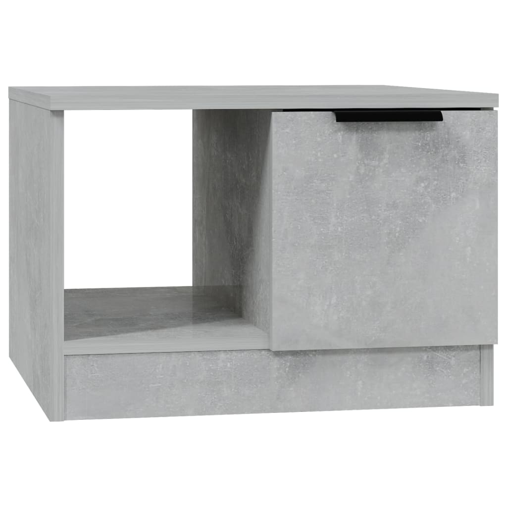 Table basse gris béton 50x50x36 cm bois d'ingénierie - XIOS
