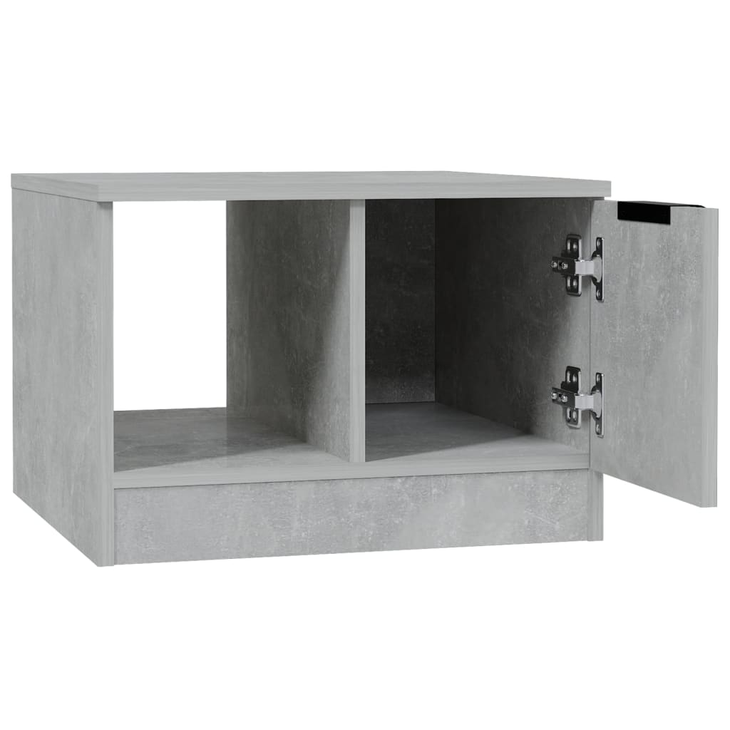 Table basse gris béton 50x50x36 cm bois d'ingénierie - XIOS
