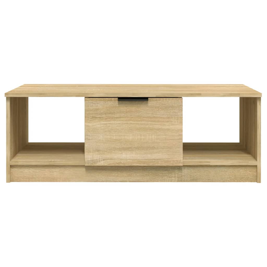 Table basse chêne sonoma 102x50x36 cm bois d'ingénierie - XIOS