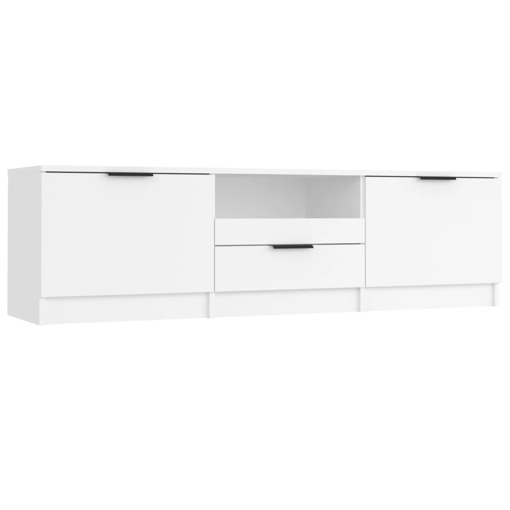 Meuble TV Blanc 140x35x40 cm Bois d'ingénierie Meubles TV vidaXL   