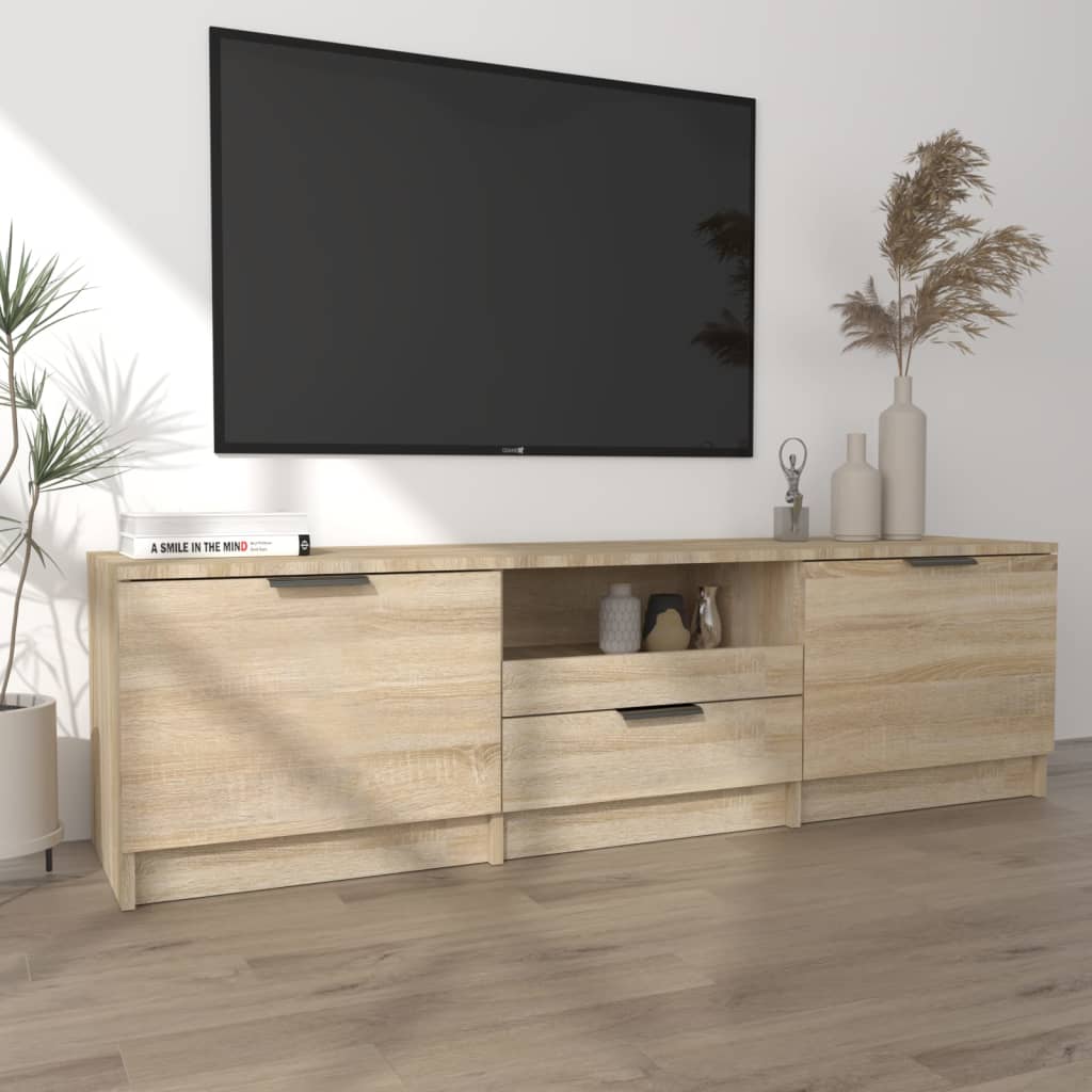 Meuble TV chêne sonoma 140x35x40 cm bois d'ingénierie Meubles TV vidaXL   