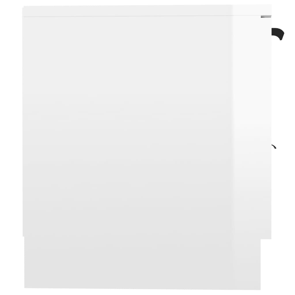 Meuble TV blanc brillant 140x35x40 cm bois d'ingénierie Meubles TV vidaXL   