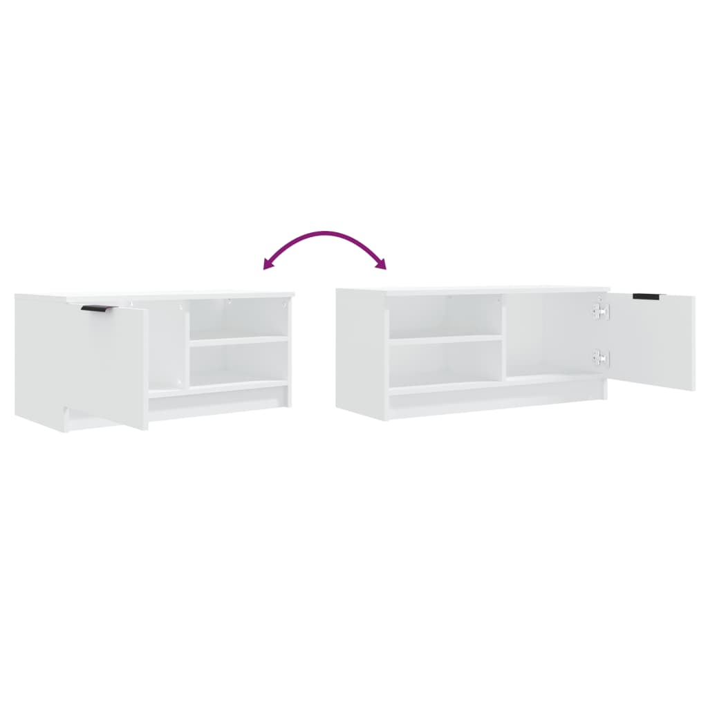 Meubles TV 2 pcs Blanc 80x35x36,5 cm Bois d'ingénierie - XIOS