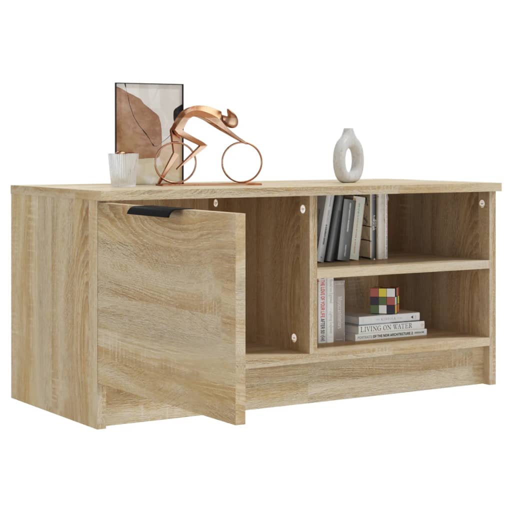 Meuble TV Chêne sonoma 80x35x36,5 cm Bois d'ingénierie - XIOS