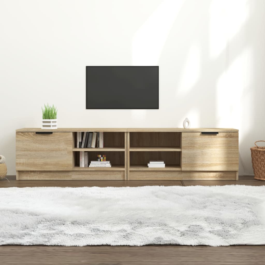 Meubles TV 2 pcs Chêne sonoma 80x35x36,5 cm Bois d'ingénierie - XIOS