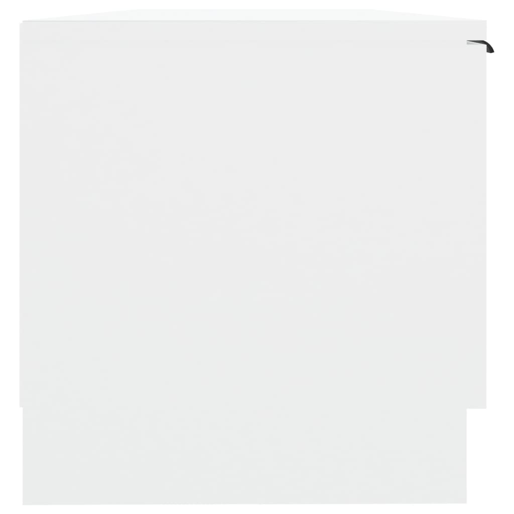 Meuble TV Blanc 102x35x36,5 cm Bois d'ingénierie - XIOS