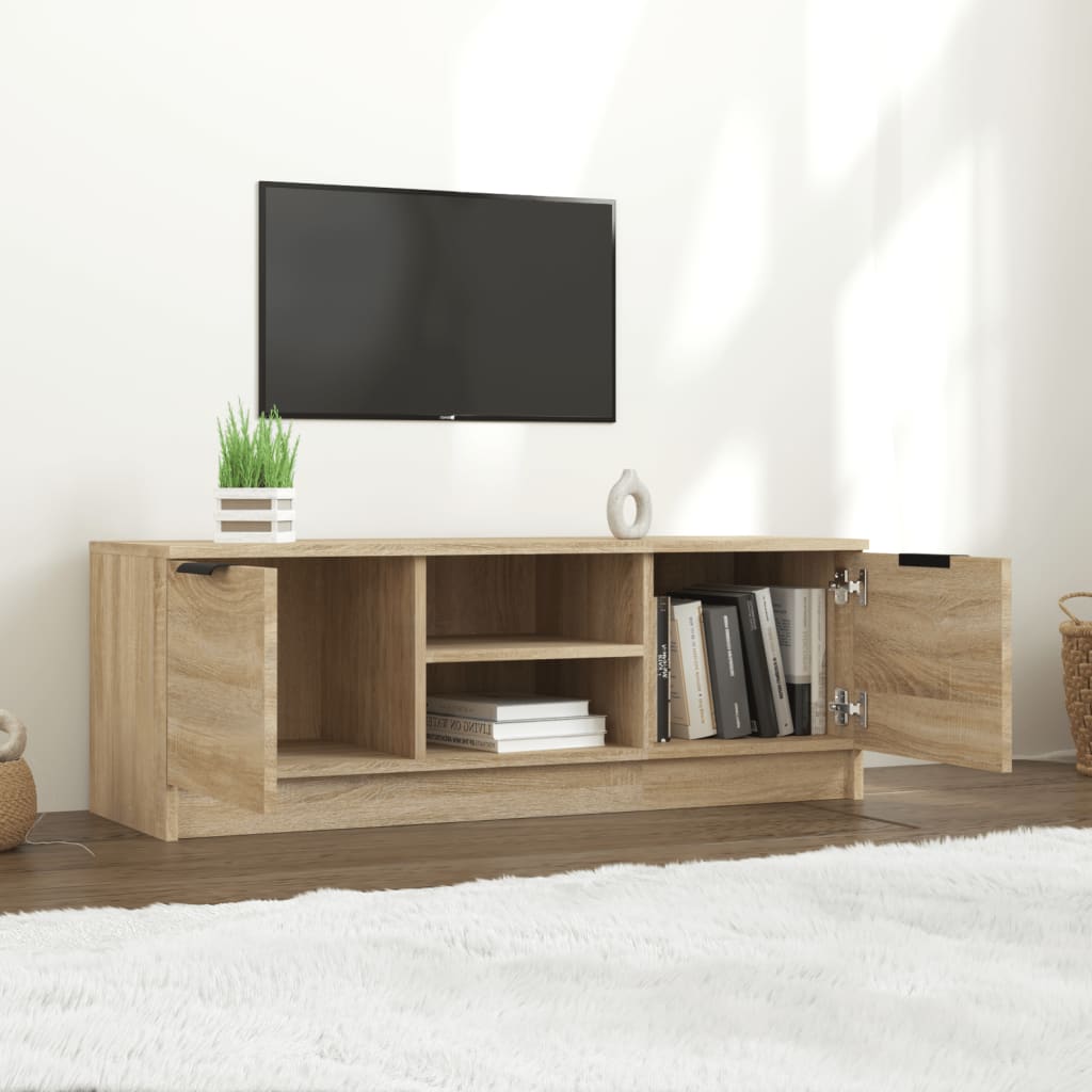 Meuble TV Chêne sonoma 102x35x36,5 cm Bois d'ingénierie - XIOS