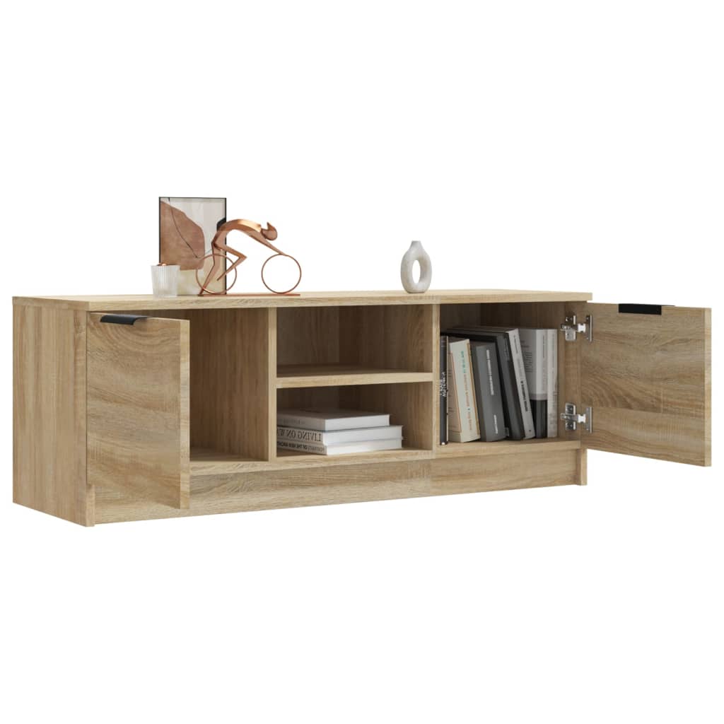 Meuble TV Chêne sonoma 102x35x36,5 cm Bois d'ingénierie - XIOS