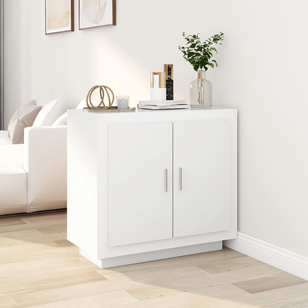 Buffet Blanc 80x40x75 cm Bois d'ingénierie - XIOS