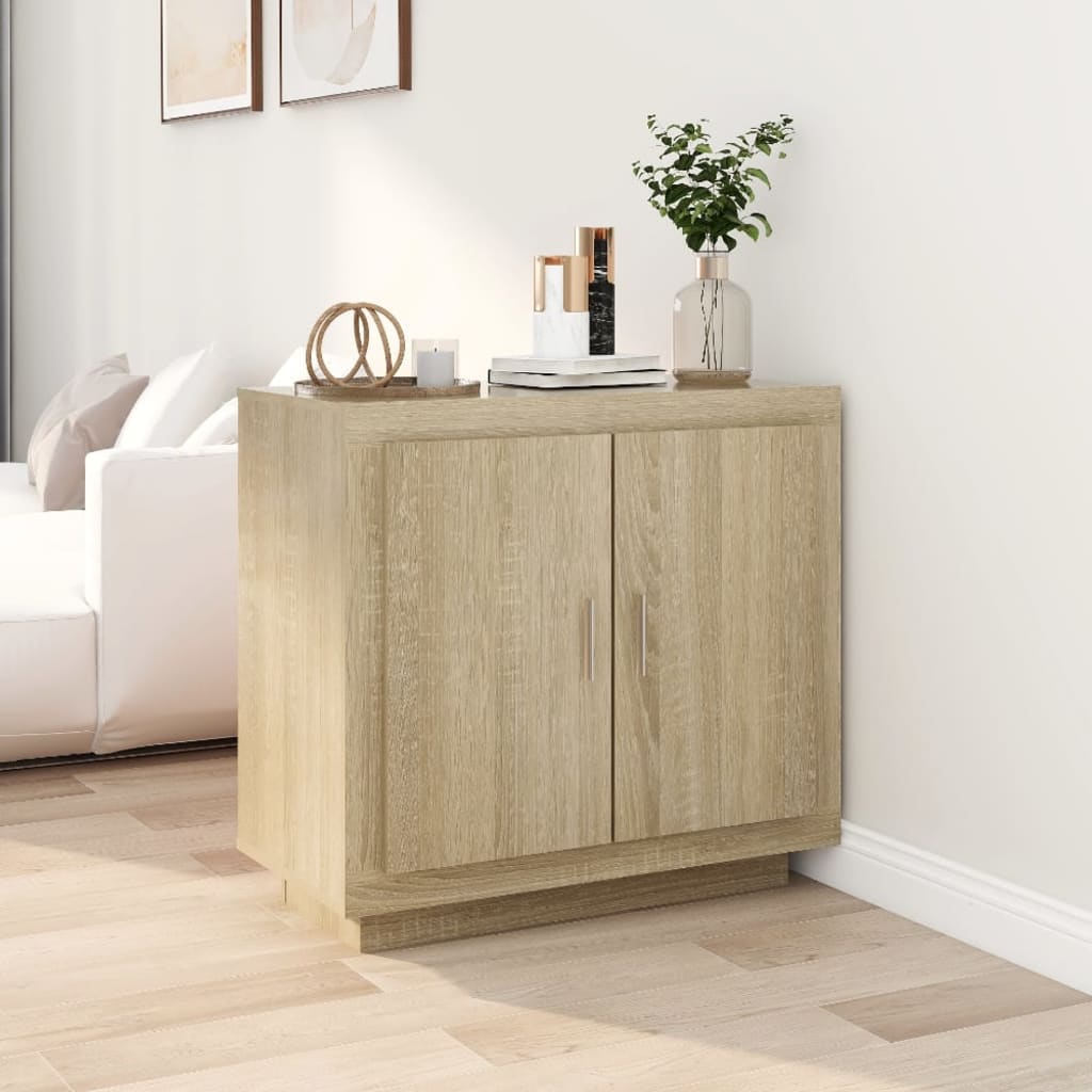 Buffet Chêne sonoma 80x40x75 cm Bois d'ingénierie - XIOS