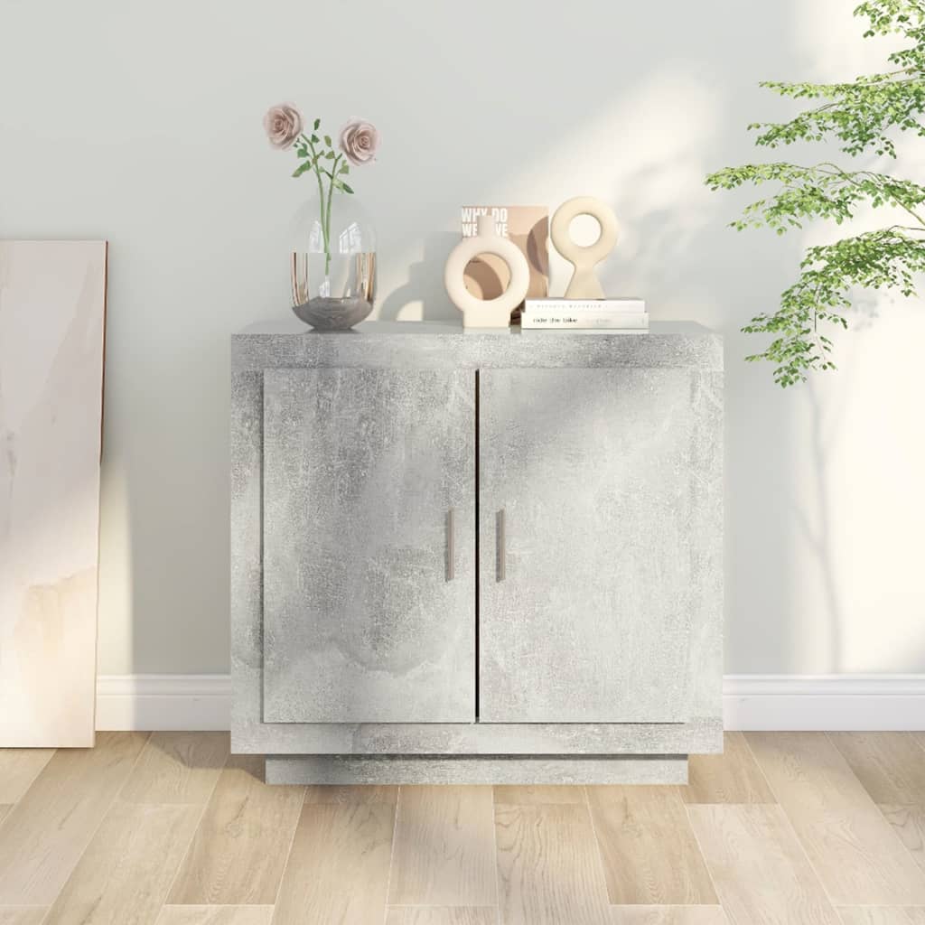 Buffet Gris béton 80x40x75 cm Bois d'ingénierie - XIOS