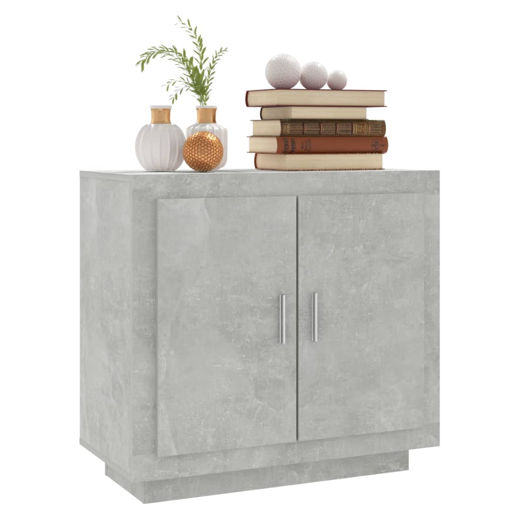 Buffet Gris béton 80x40x75 cm Bois d'ingénierie - XIOS