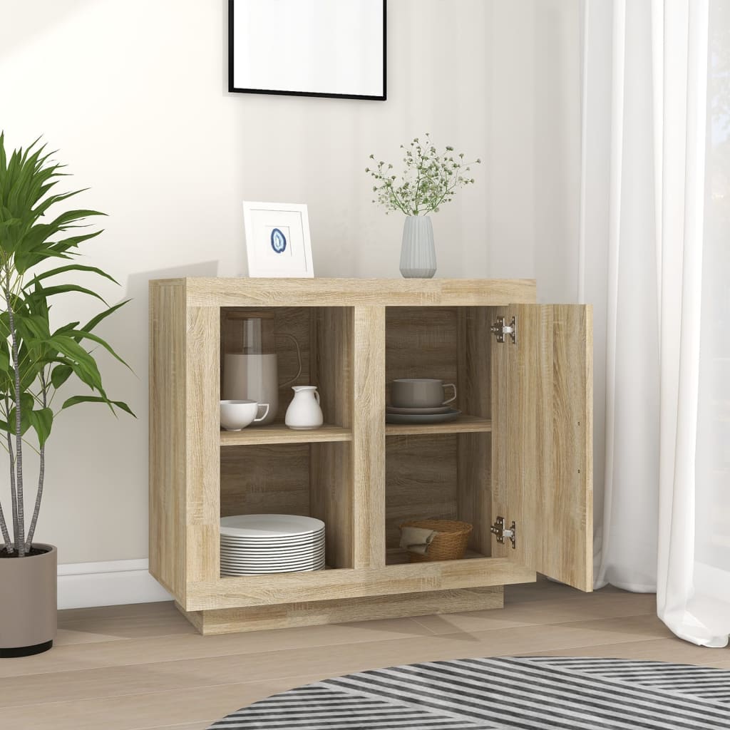 Buffet Chêne sonoma 80x40x75 cm - XIOS