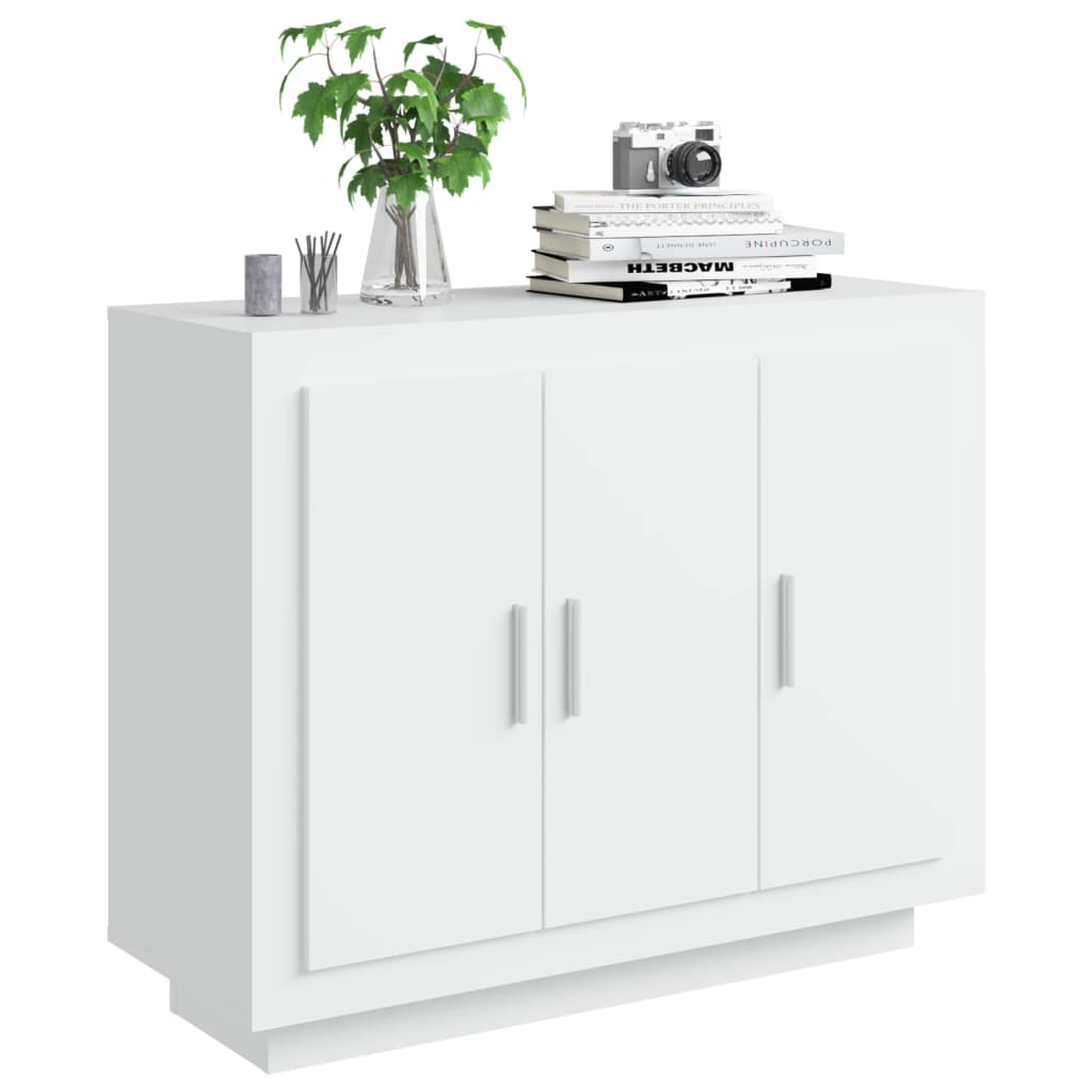 Buffet blanc 92x35x75 cm bois d’ingénierie - XIOS