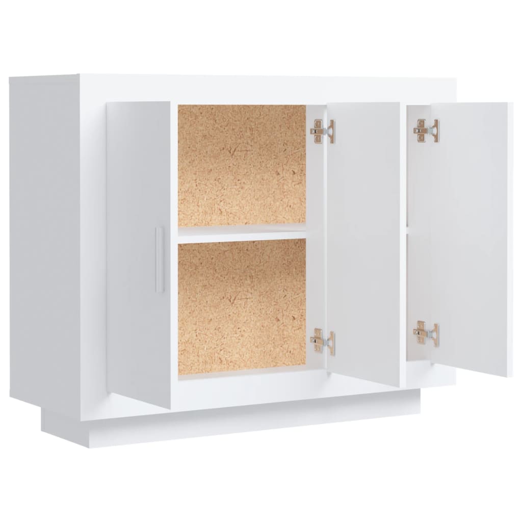 Buffet blanc 92x35x75 cm bois d’ingénierie - XIOS