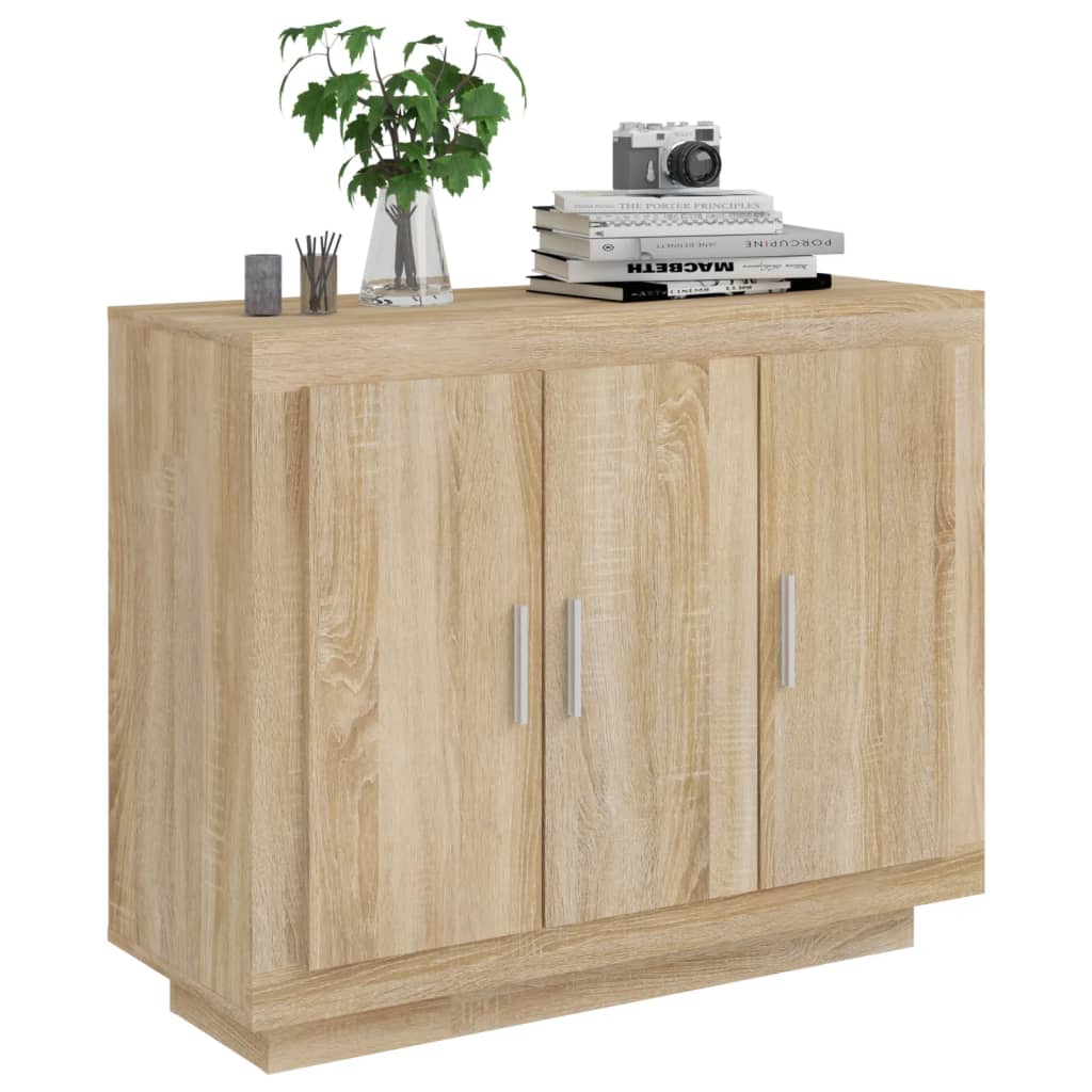 Buffet Chêne sonoma 92x35x75 cm Bois d'ingénierie - XIOS