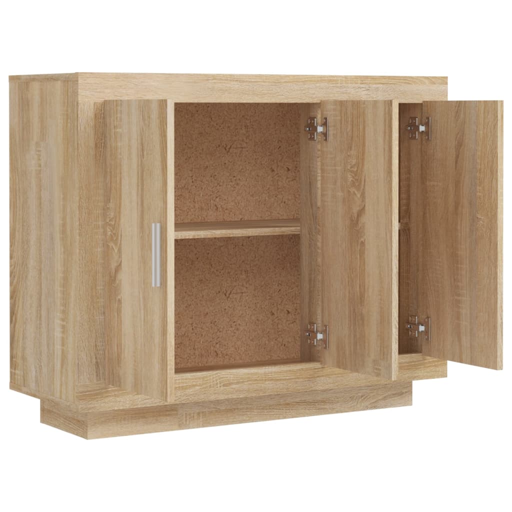 Buffet Chêne sonoma 92x35x75 cm Bois d'ingénierie - XIOS