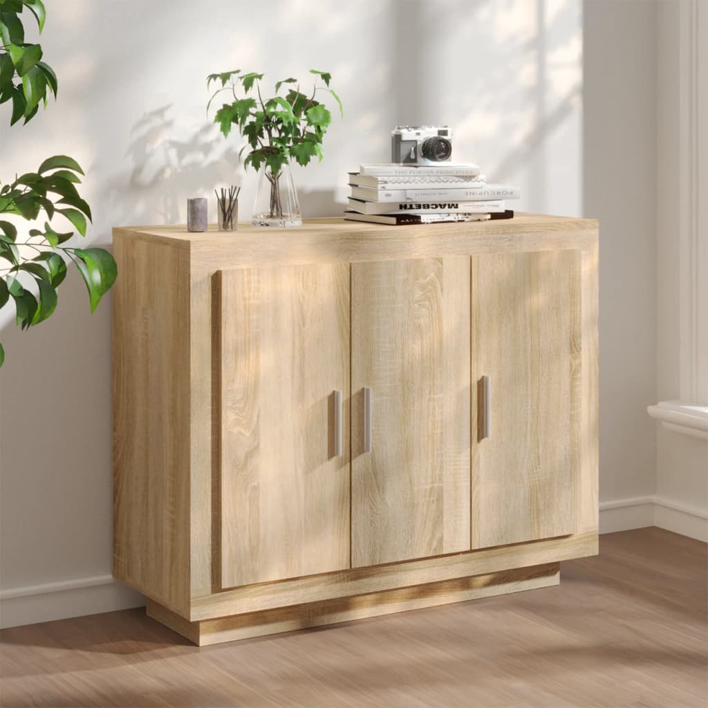 Buffet Chêne sonoma 92x35x75 cm Bois d'ingénierie - XIOS