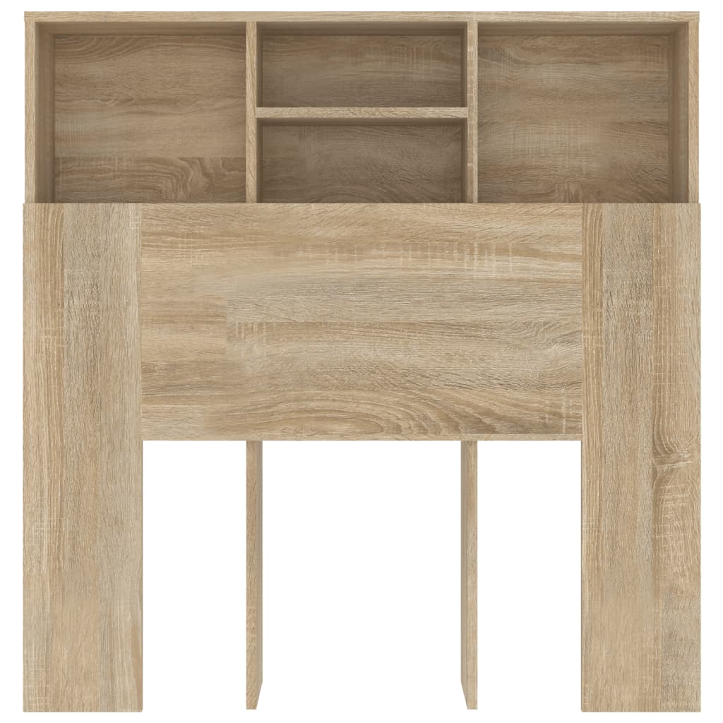 Armoire de tête de lit chêne sonoma 100x19x103,5 cm - XIOS
