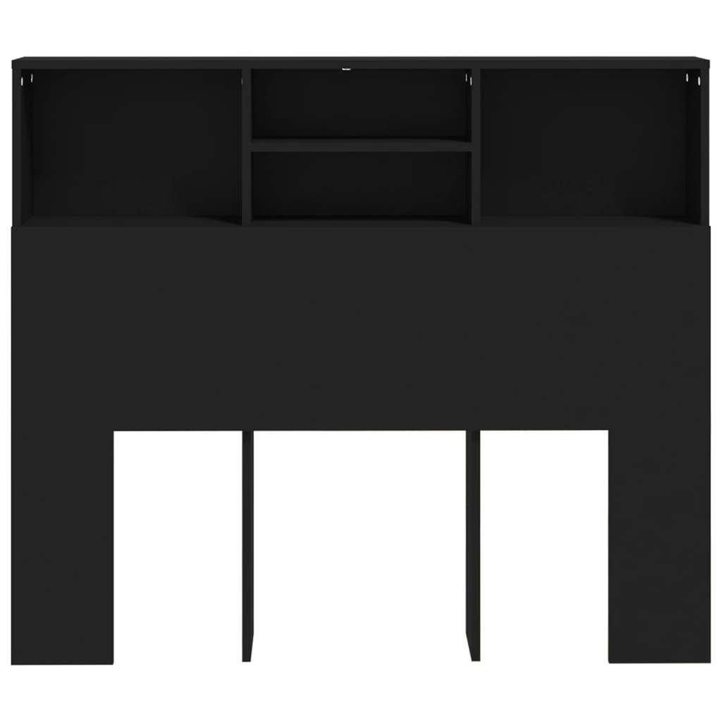Armoire de tête de lit Noir 120x19x103,5 cm - XIOS