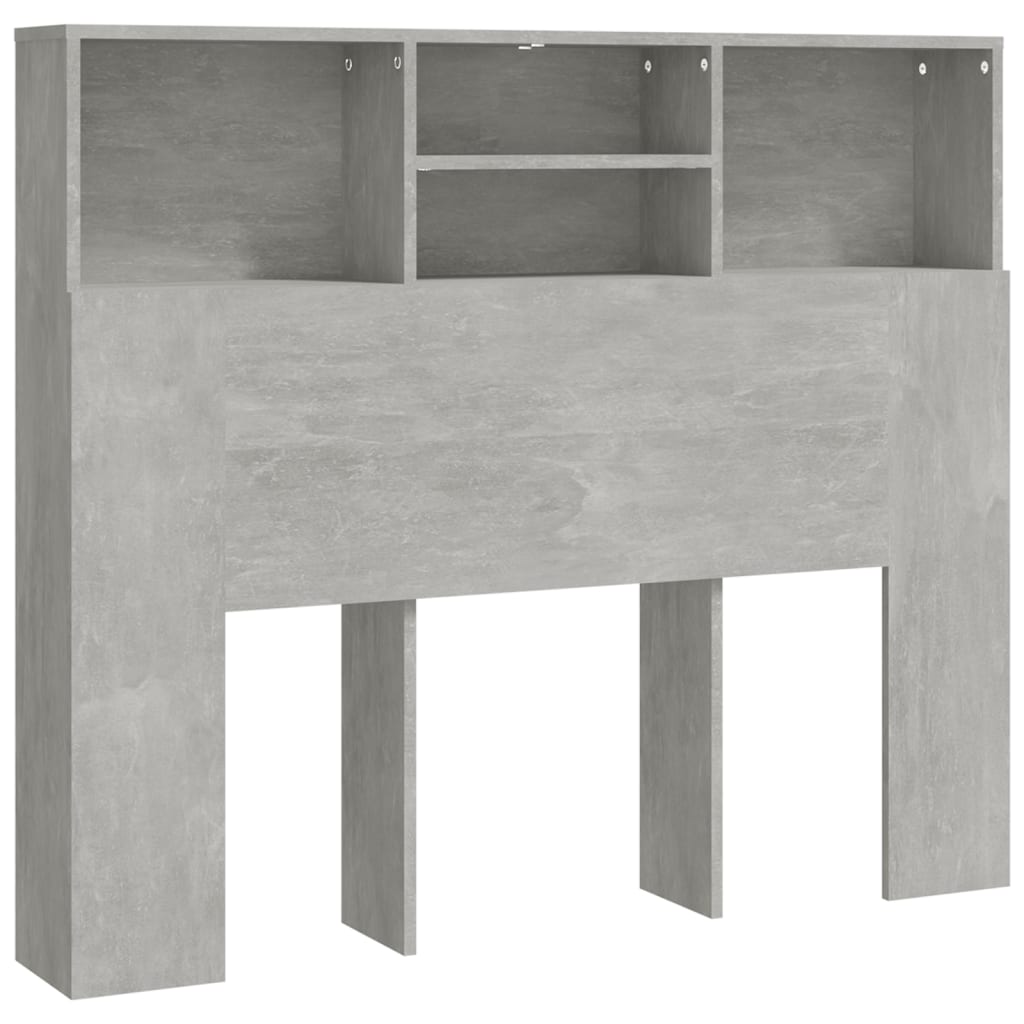 Armoire de tête de lit Gris béton 120x19x103,5 cm - XIOS