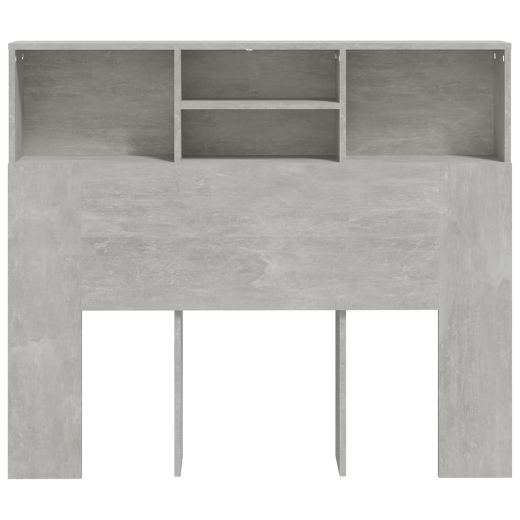 Armoire de tête de lit Gris béton 120x19x103,5 cm - XIOS