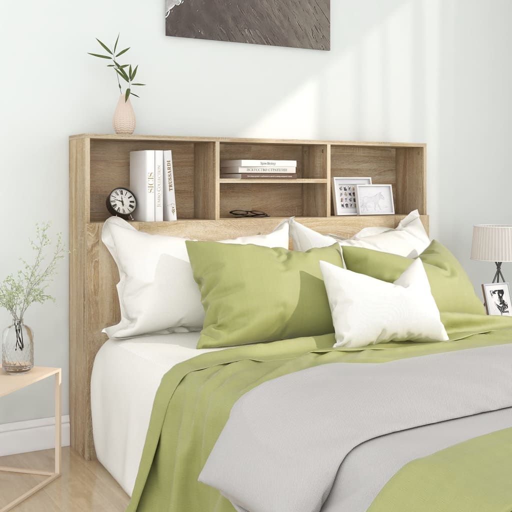 Armoire de tête de lit Chêne sonoma 140x19x103,5 cm - XIOS