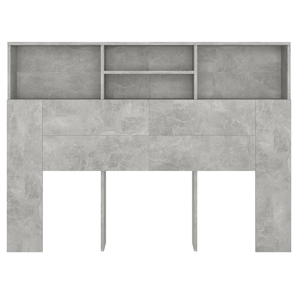 Armoire de tête de lit Gris béton 140x19x103,5 cm - XIOS