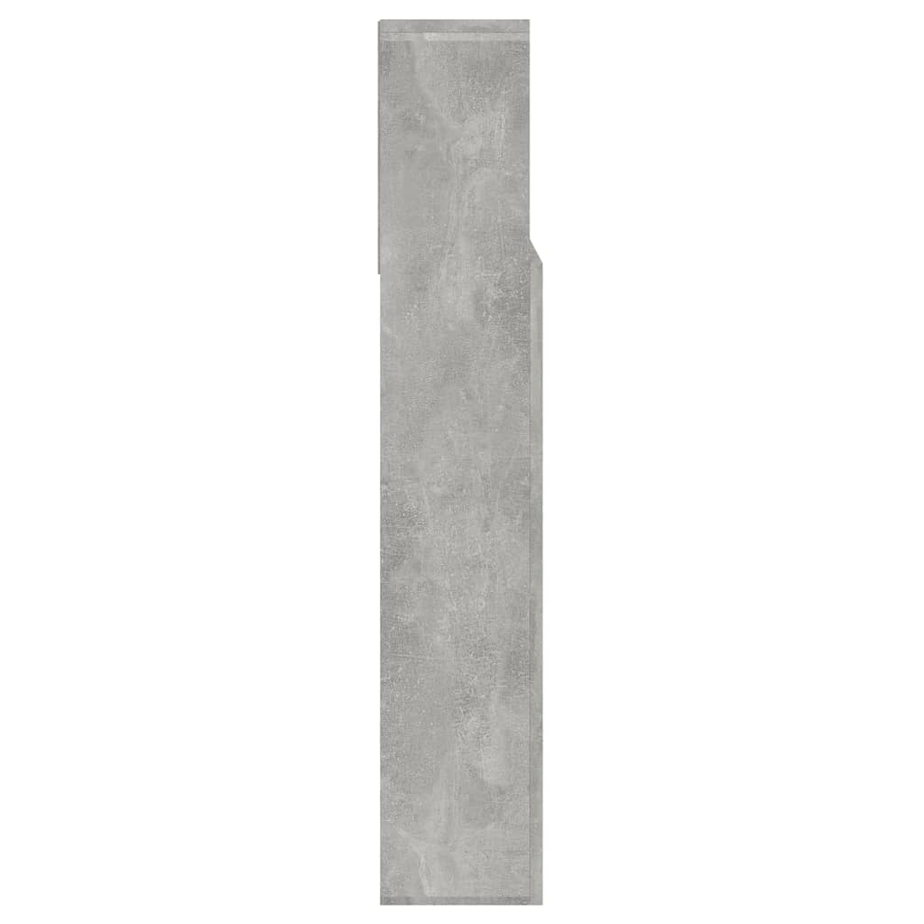 Armoire de tête de lit Gris béton 140x19x103,5 cm - XIOS
