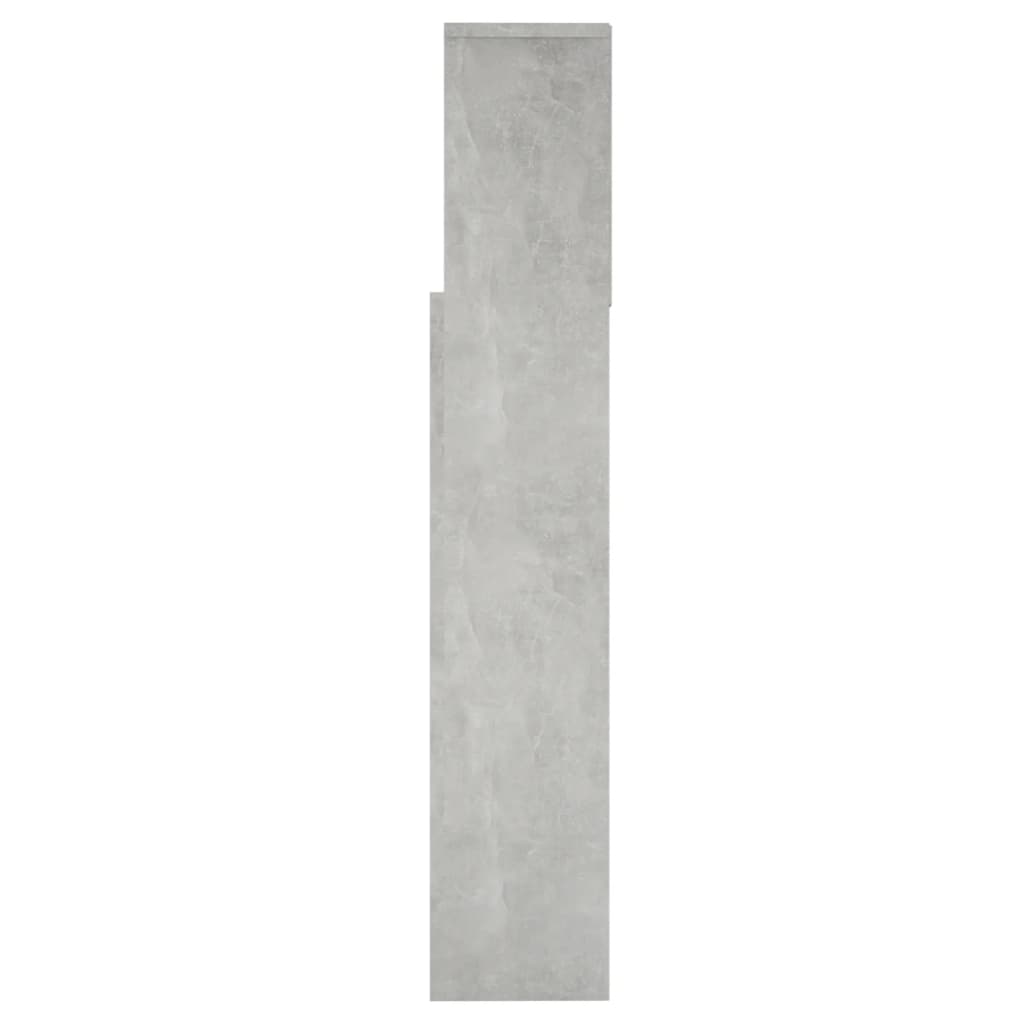 Armoire de tête de lit Gris béton 160x19x103,5 cm - XIOS