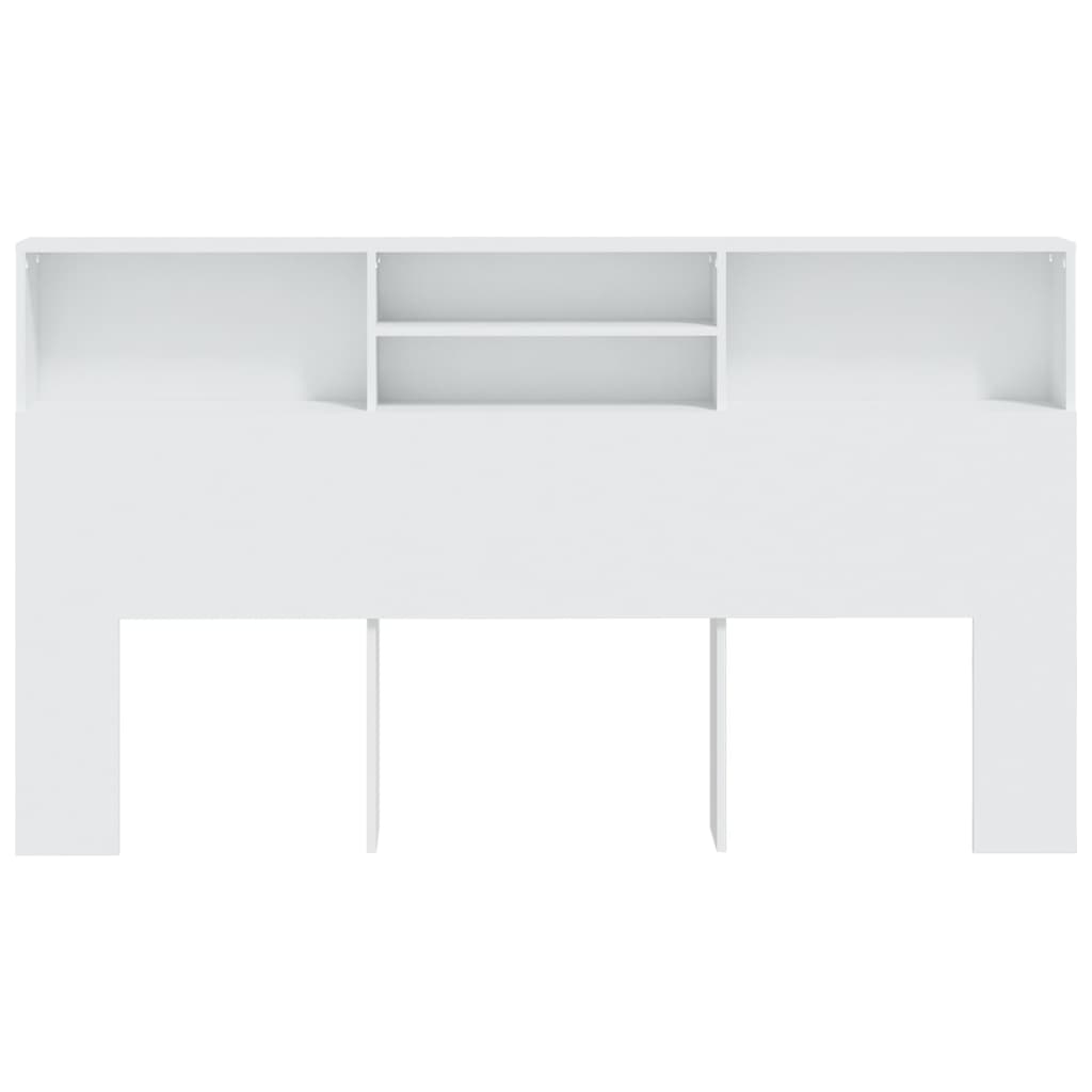 Armoire de tête de lit Blanc 180x19x103,5 cm - XIOS