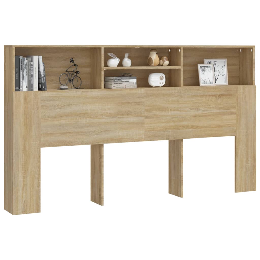 Armoire de tête de lit chêne sonoma 180x19x103,5 cm - XIOS