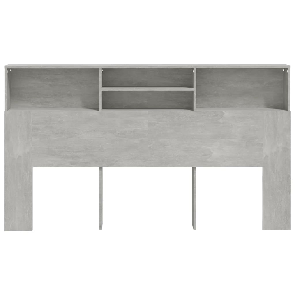 Armoire de tête de lit Gris béton 180x19x103,5 cm - XIOS