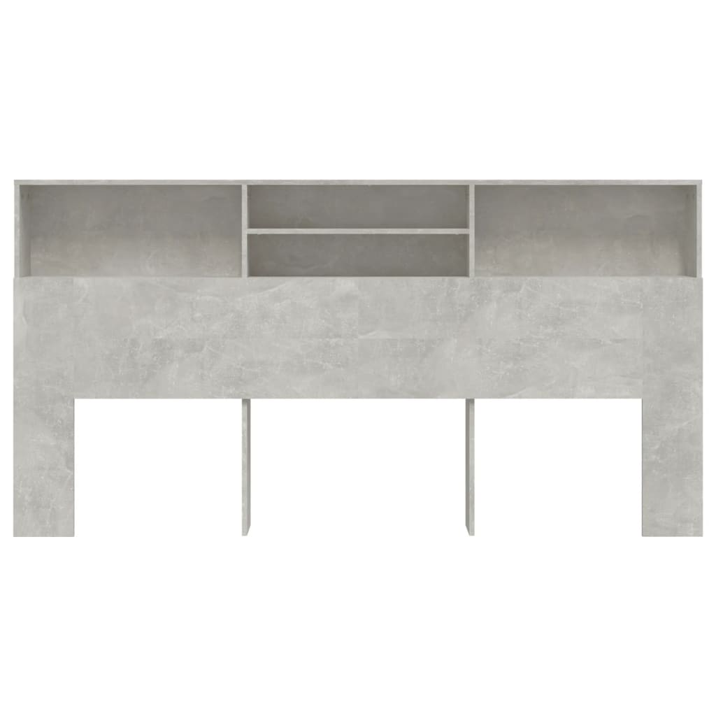 Armoire de tête de lit Gris béton 200x19x103,5 cm - XIOS