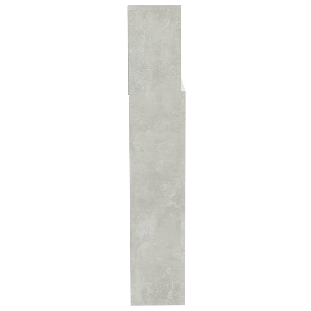 Armoire de tête de lit Gris béton 200x19x103,5 cm - XIOS