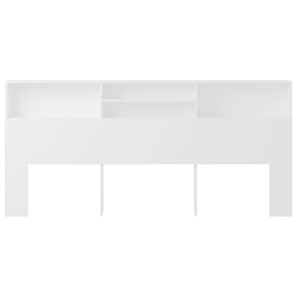 Armoire de tête de lit Blanc 220x19x103,5 cm - XIOS
