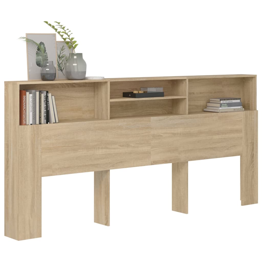 Armoire de tête de lit Chêne sonoma 220x19x103,5 cm - XIOS