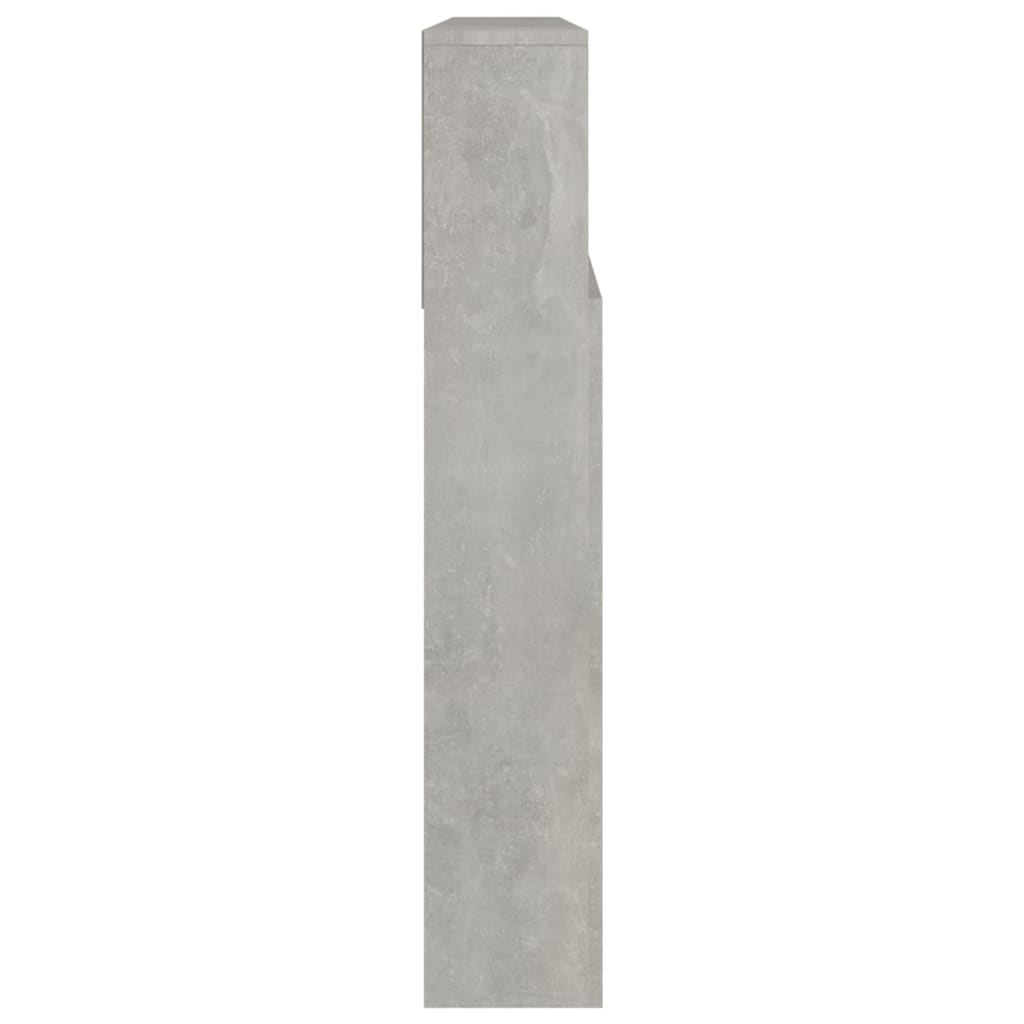 Armoire de tête de lit Gris béton 220x19x103,5 cm - XIOS