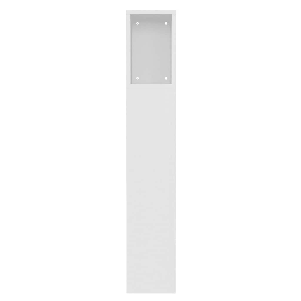 Armoire de tête de lit Blanc 100x18,5x102,5 cm - XIOS