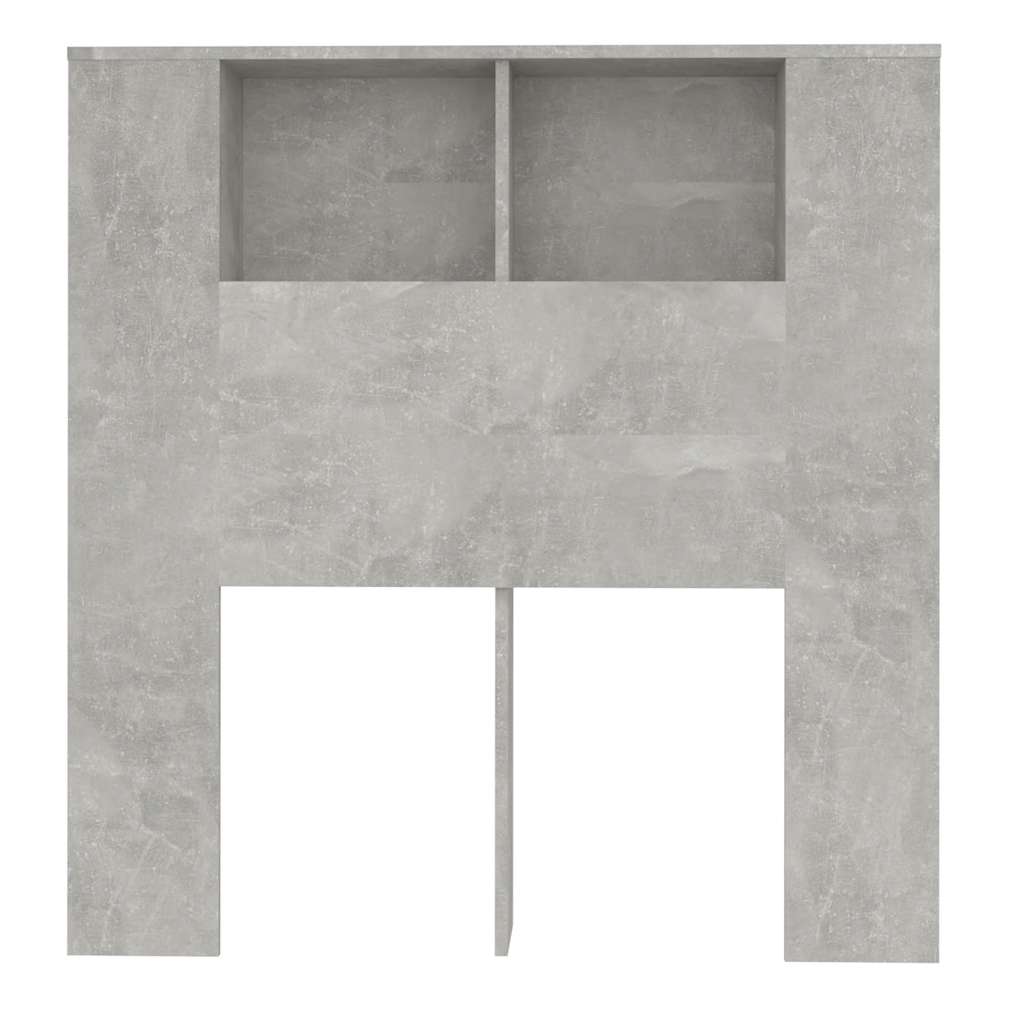 Armoire de tête de lit Gris béton 100x18,5x102,5 cm - XIOS