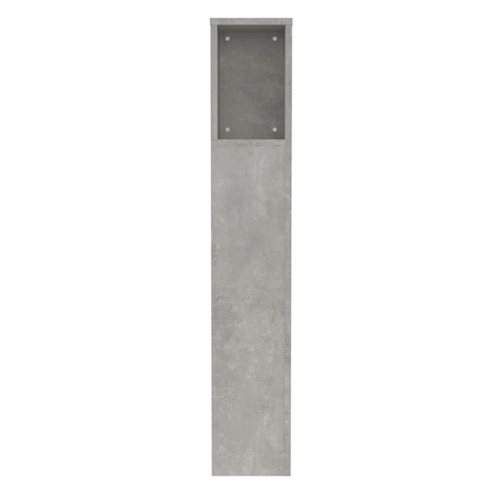 Armoire de tête de lit Gris béton 100x18,5x102,5 cm - XIOS