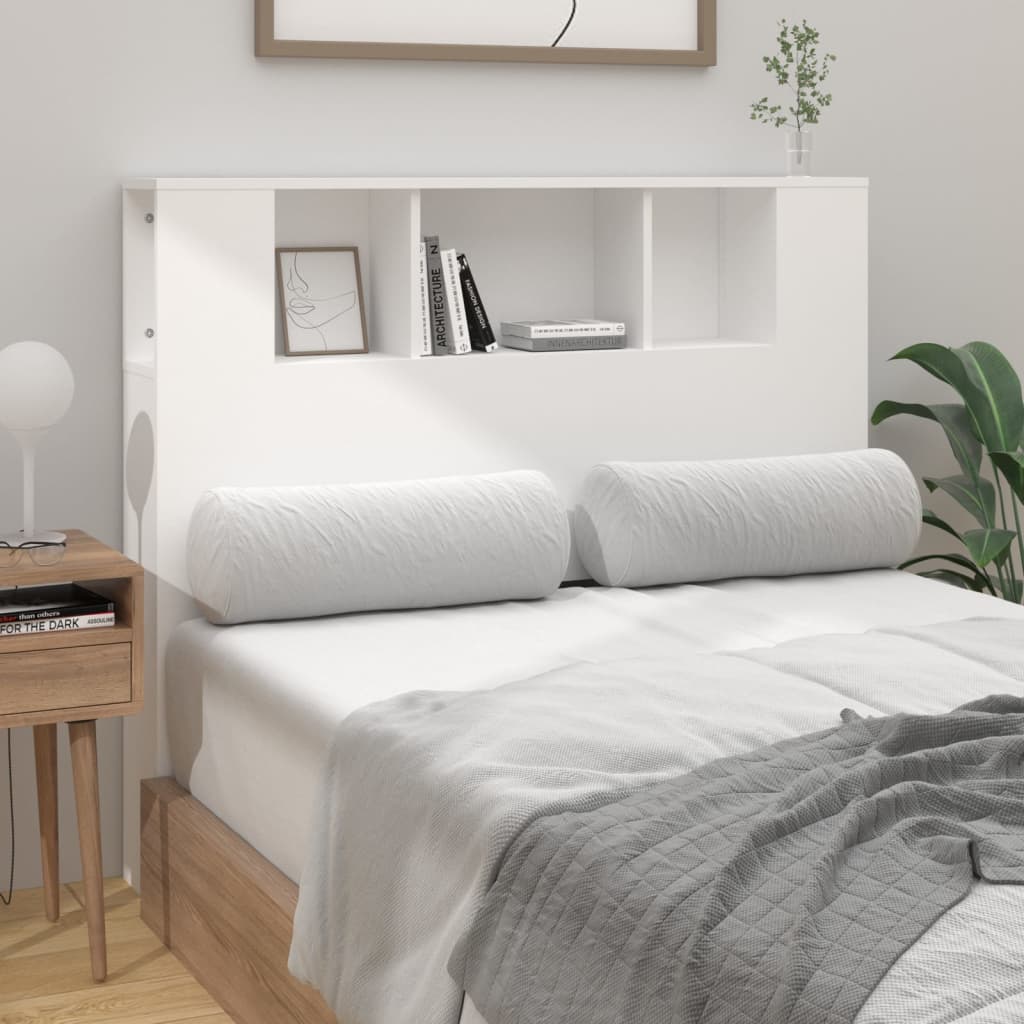 Armoire de tête de lit blanc 120x18,5x102,5 cm - XIOS