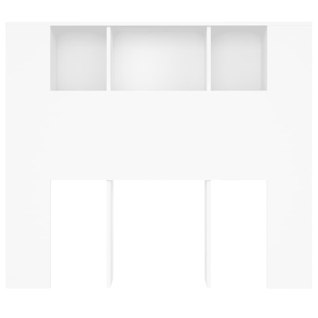 Armoire de tête de lit blanc 120x18,5x102,5 cm - XIOS