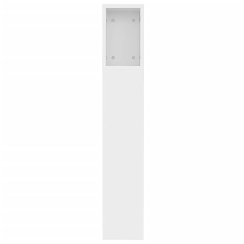 Armoire de tête de lit blanc 120x18,5x102,5 cm - XIOS