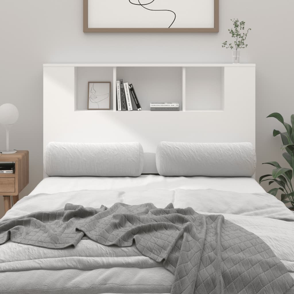 Armoire de tête de lit blanc 120x18,5x102,5 cm - XIOS
